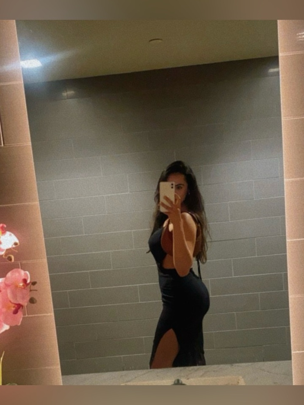 Reformation Black Open Back Midi Dress - Picture 7 of 7